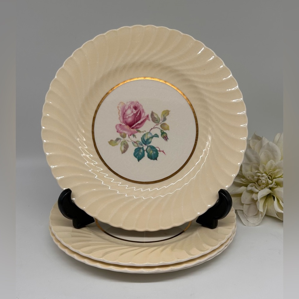 Vintage Burleigh Ware  IRONSTONE Salad Plates - Set of 4